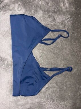 SHEIN Slate Blue Thin-Strap Bikini Top